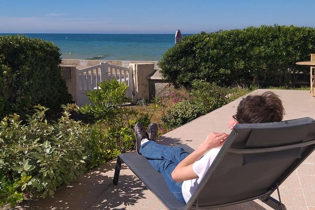 Vue Exceptionnelle En Front De Mer, 8 Personnes Ver-sur-Mer Luaran gambar